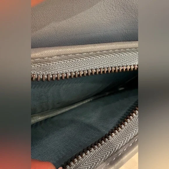 Gucci GG Marmont Powder Blue Snakeskin bifold wallet w/COA - Picture 10 of 12